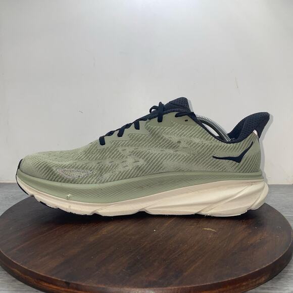 Hoka One One Clifton 9 1127895 SSFR Sneaker Mens 12D Green Running Shoes Comfort main image 9
